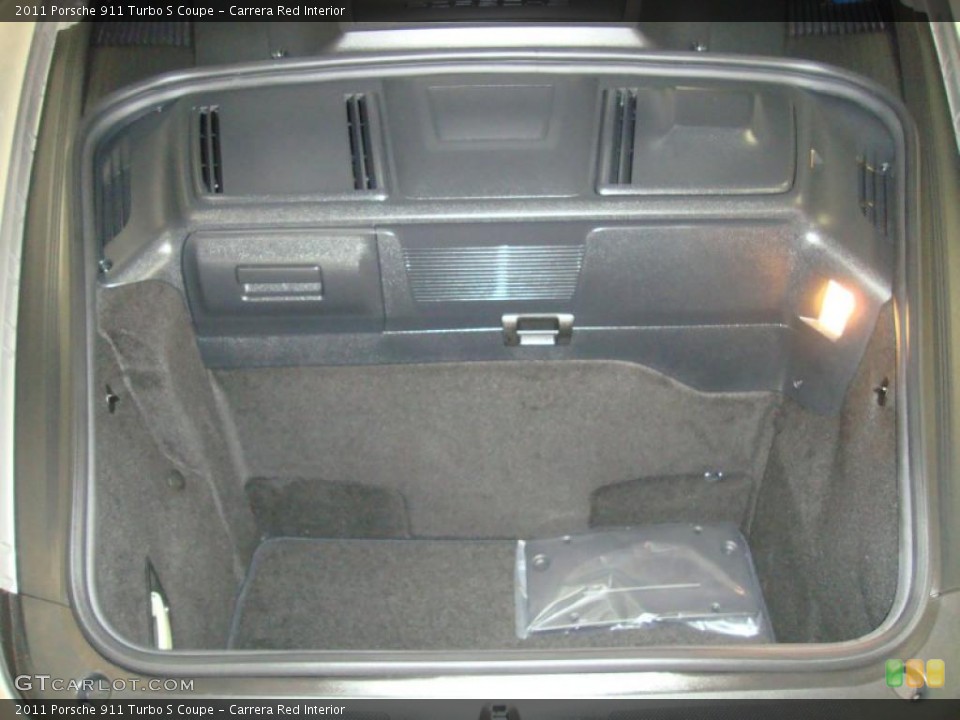 Carrera Red Interior Trunk for the 2011 Porsche 911 Turbo S Coupe #41082423