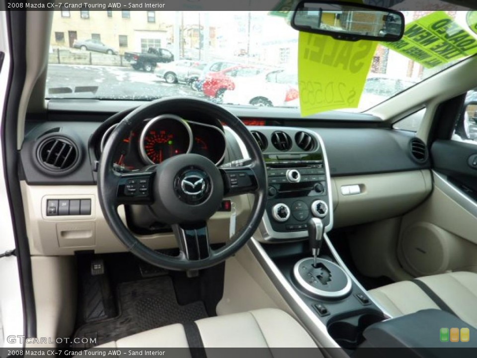 Sand Interior Dashboard for the 2008 Mazda CX-7 Grand Touring AWD #41083147
