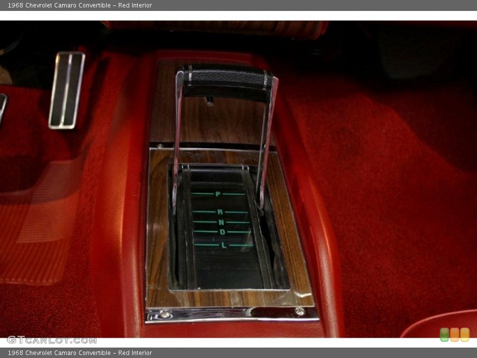 Red Interior Transmission for the 1968 Chevrolet Camaro Convertible #41083535