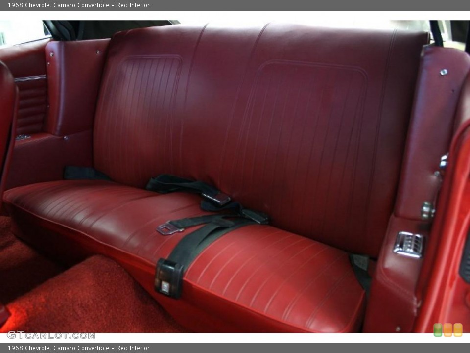 Red Interior Photo for the 1968 Chevrolet Camaro Convertible #41083575