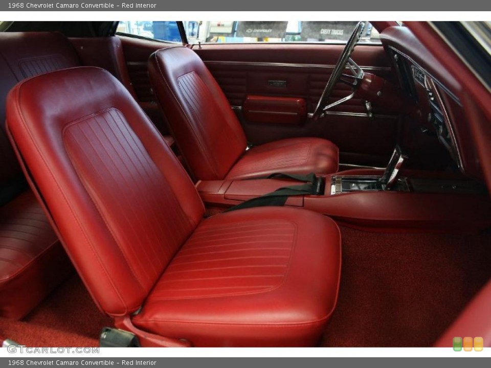 Red Interior Photo for the 1968 Chevrolet Camaro Convertible #41083587