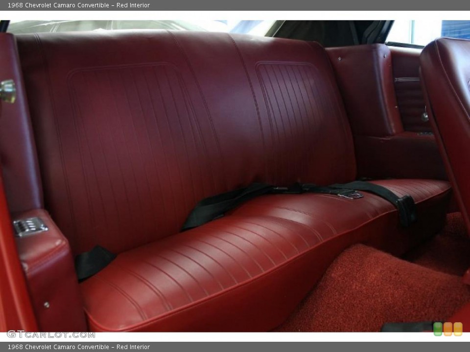 Red Interior Photo for the 1968 Chevrolet Camaro Convertible #41083607