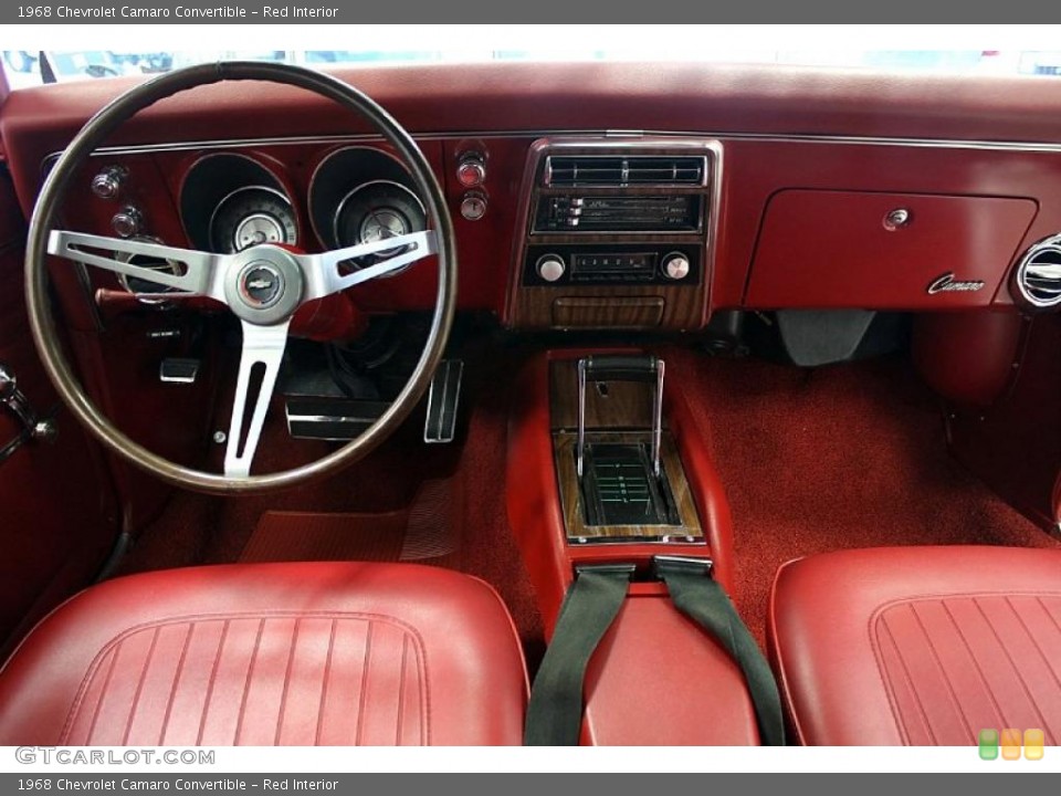 Red 1968 Chevrolet Camaro Interiors