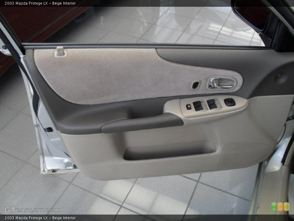 Beige Interior Door Panel for the 2003 Mazda Protege LX #41084163
