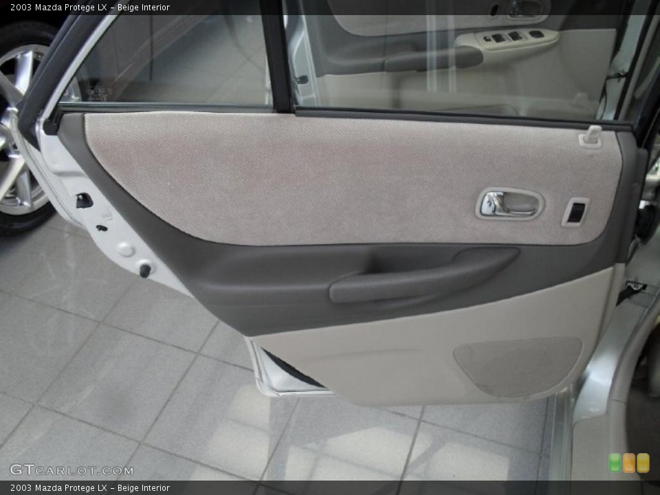 Beige Interior Door Panel for the 2003 Mazda Protege LX #41084179