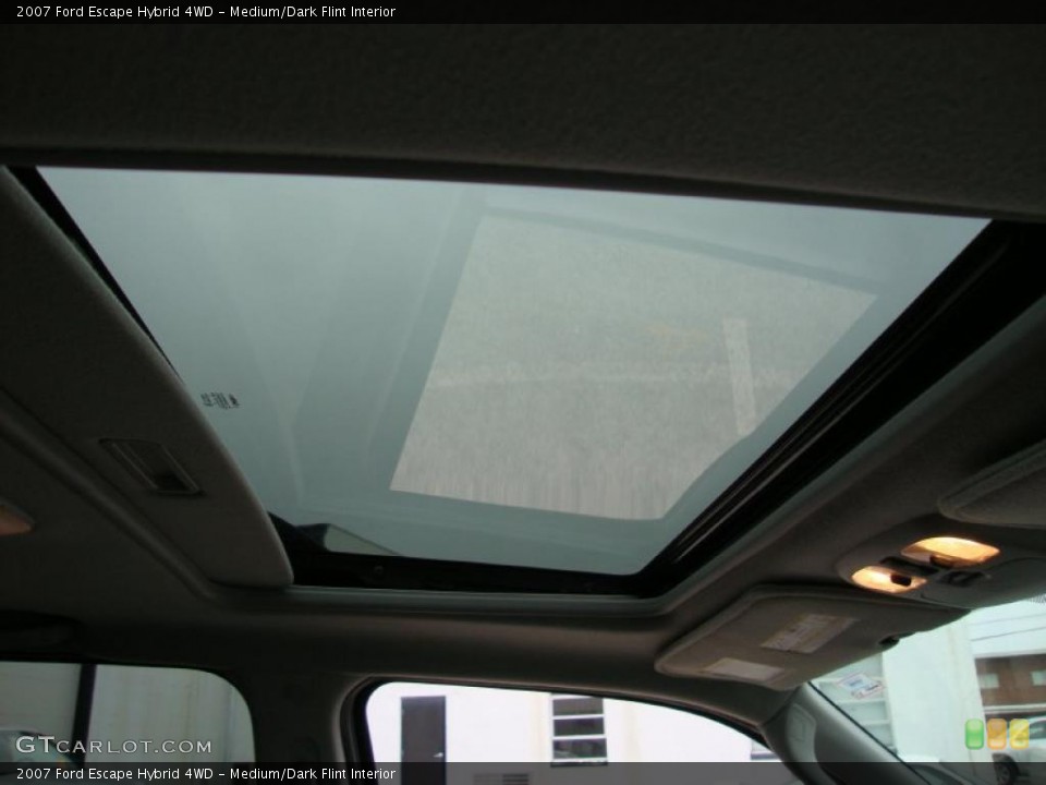 Medium/Dark Flint Interior Sunroof for the 2007 Ford Escape Hybrid 4WD #41084195
