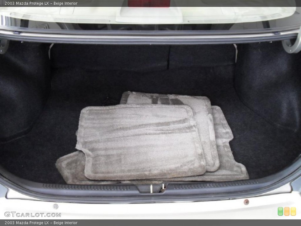 Beige Interior Trunk for the 2003 Mazda Protege LX #41084215