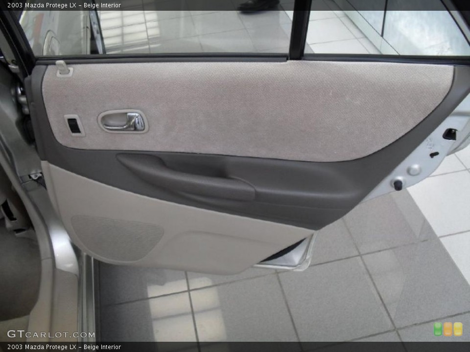 Beige Interior Door Panel for the 2003 Mazda Protege LX #41084227