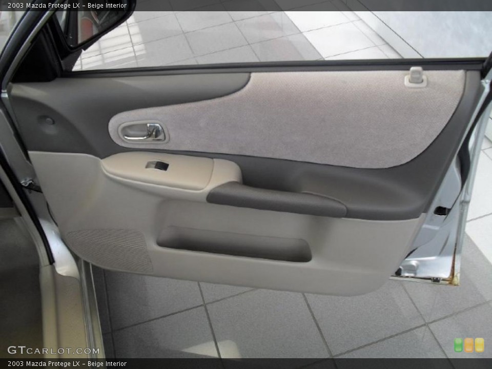Beige Interior Door Panel for the 2003 Mazda Protege LX #41084239