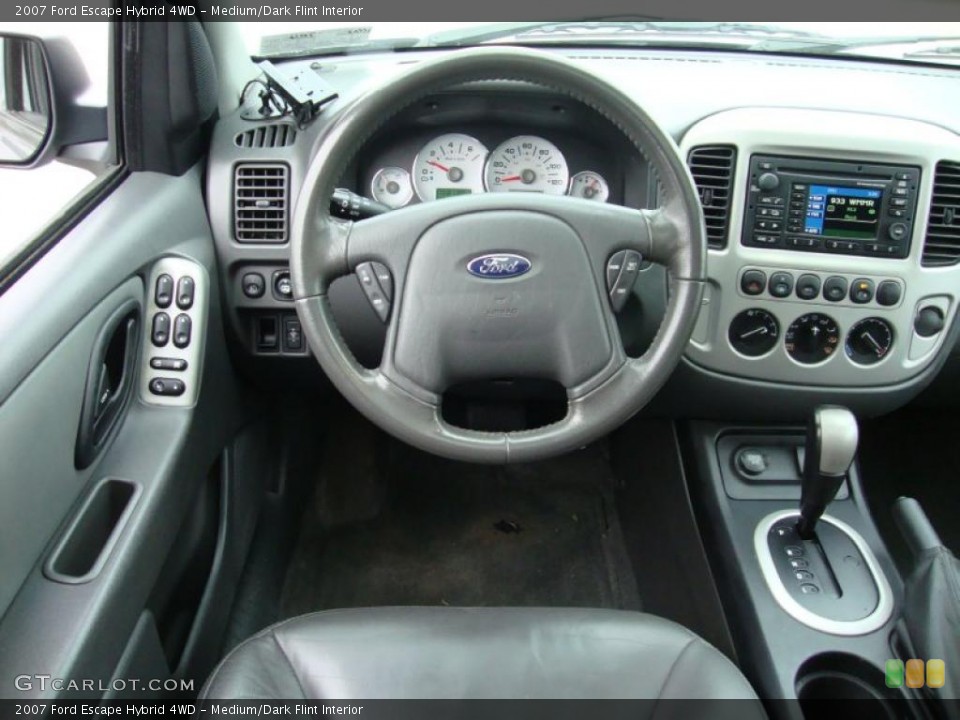 Medium/Dark Flint Interior Dashboard for the 2007 Ford Escape Hybrid 4WD #41084331