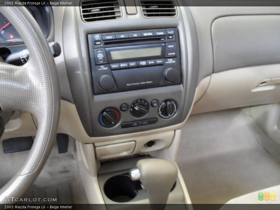 Beige Interior Controls for the 2003 Mazda Protege LX #41084351