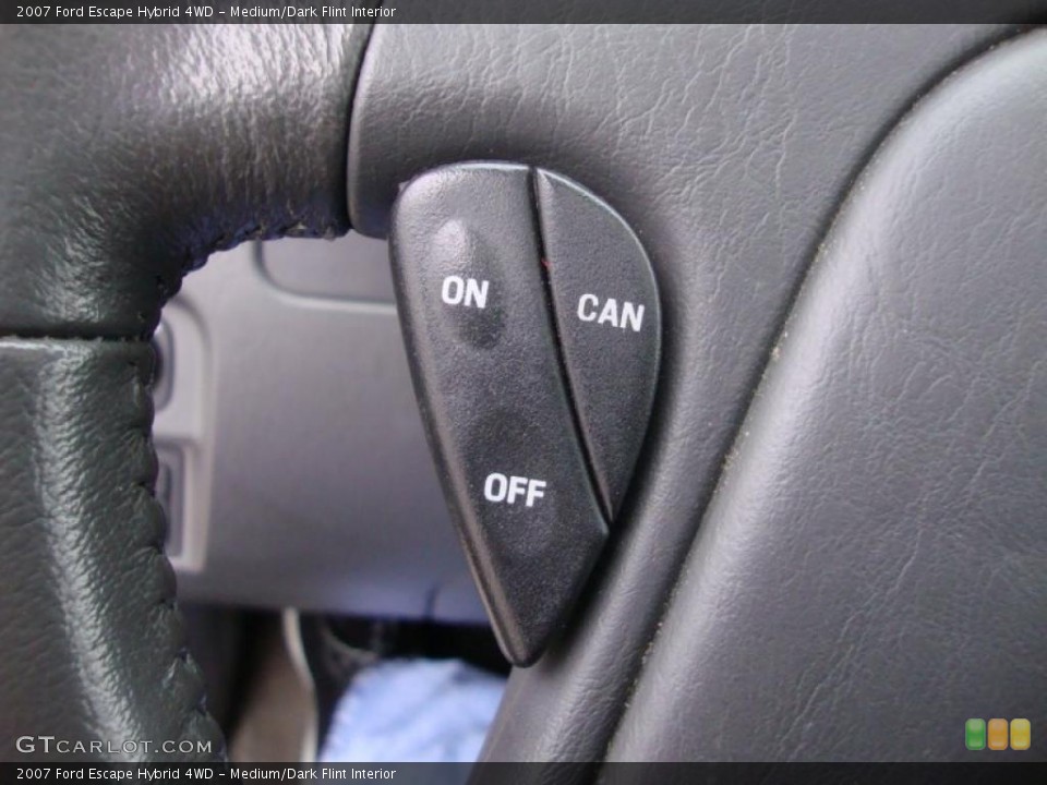 Medium/Dark Flint Interior Controls for the 2007 Ford Escape Hybrid 4WD #41084723