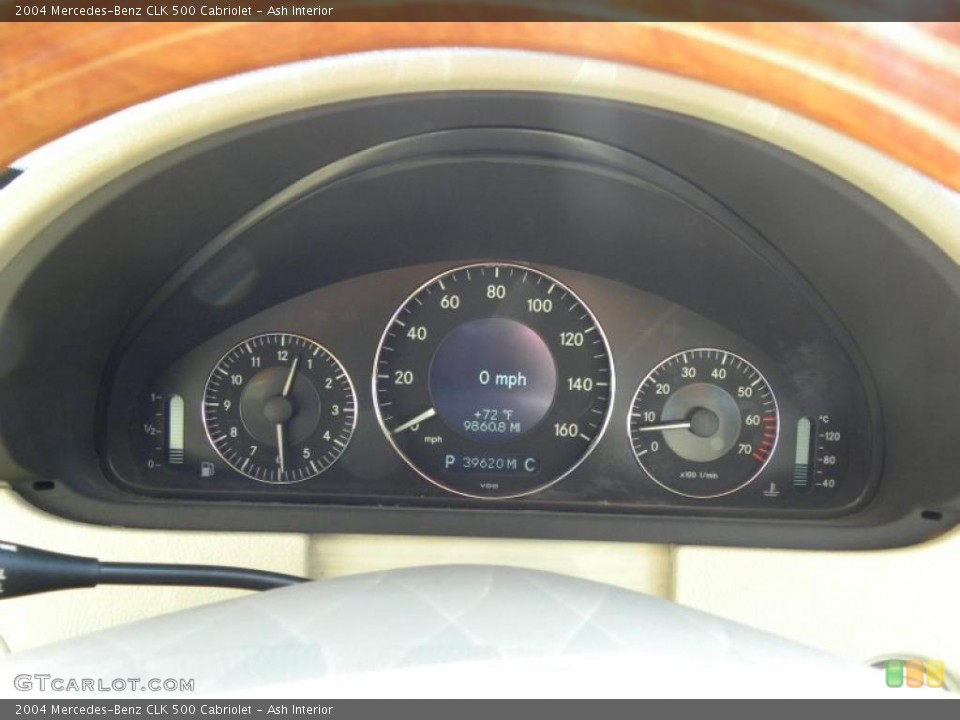 Ash Interior Gauges for the 2004 Mercedes-Benz CLK 500 Cabriolet #41085879