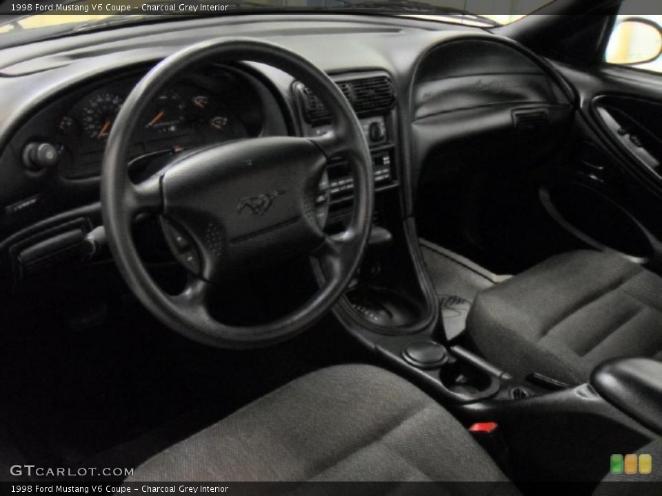 Charcoal Grey Interior Prime Interior for the 1998 Ford Mustang V6 Coupe #41087193