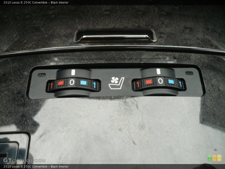Black Interior Controls for the 2010 Lexus IS 250C Convertible #41089888