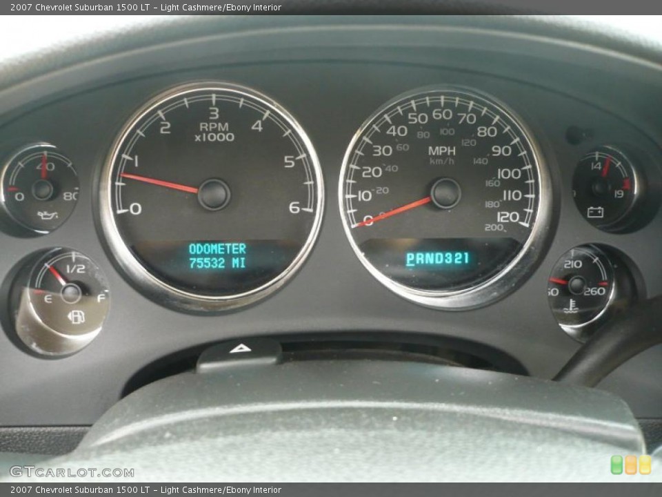 Light Cashmere/Ebony Interior Gauges for the 2007 Chevrolet Suburban 1500 LT #41090476
