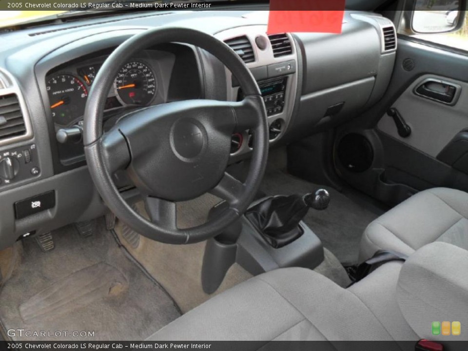 Medium Dark Pewter Interior Prime Interior for the 2005 Chevrolet Colorado LS Regular Cab #41091616