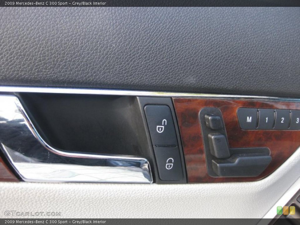 Grey/Black Interior Controls for the 2009 Mercedes-Benz C 300 Sport #41093952