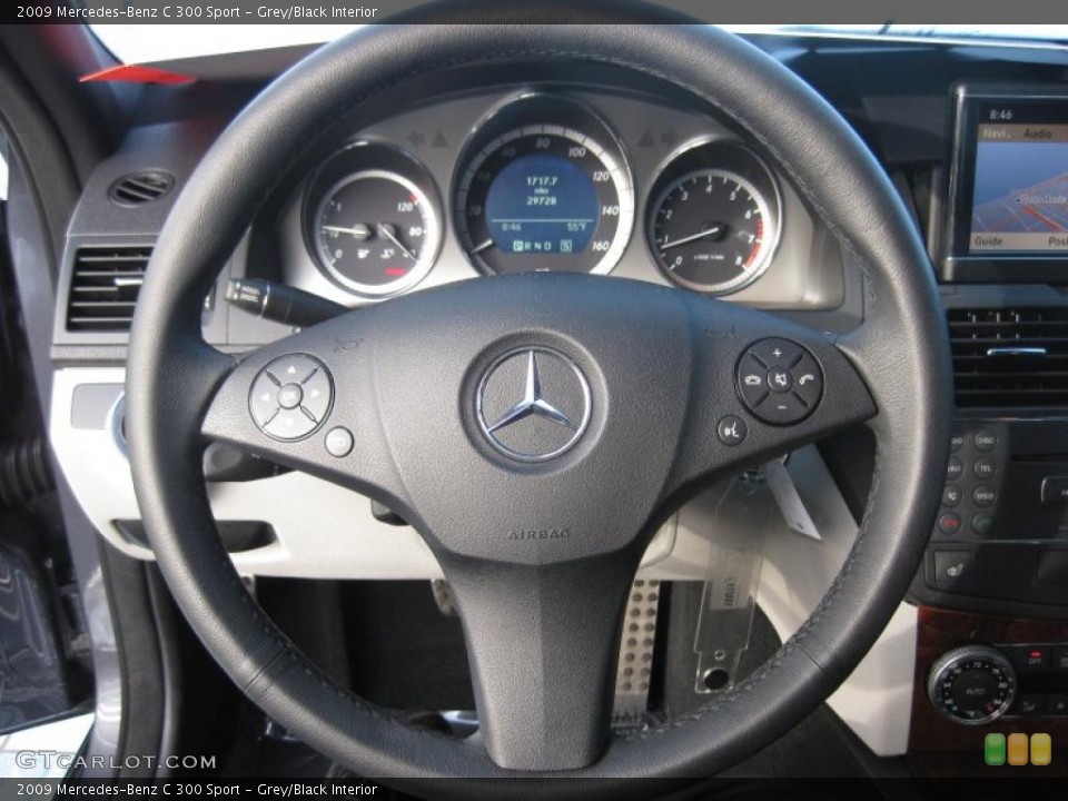 Grey/Black Interior Gauges for the 2009 Mercedes-Benz C 300 Sport #41094101