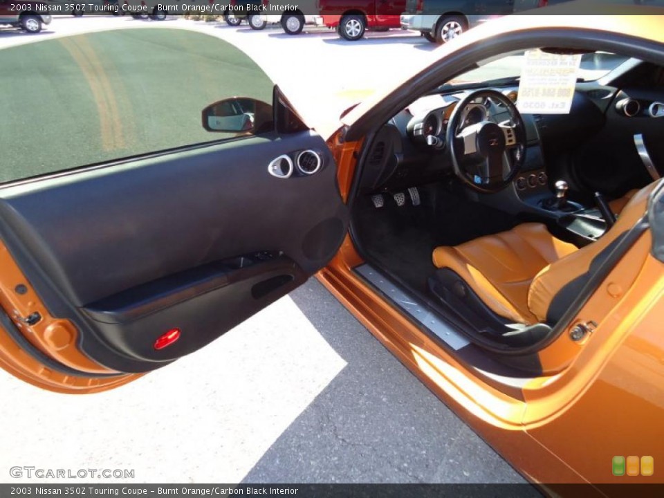 Burnt Orange/Carbon Black Interior Photo for the 2003 Nissan 350Z Touring Coupe #41096341