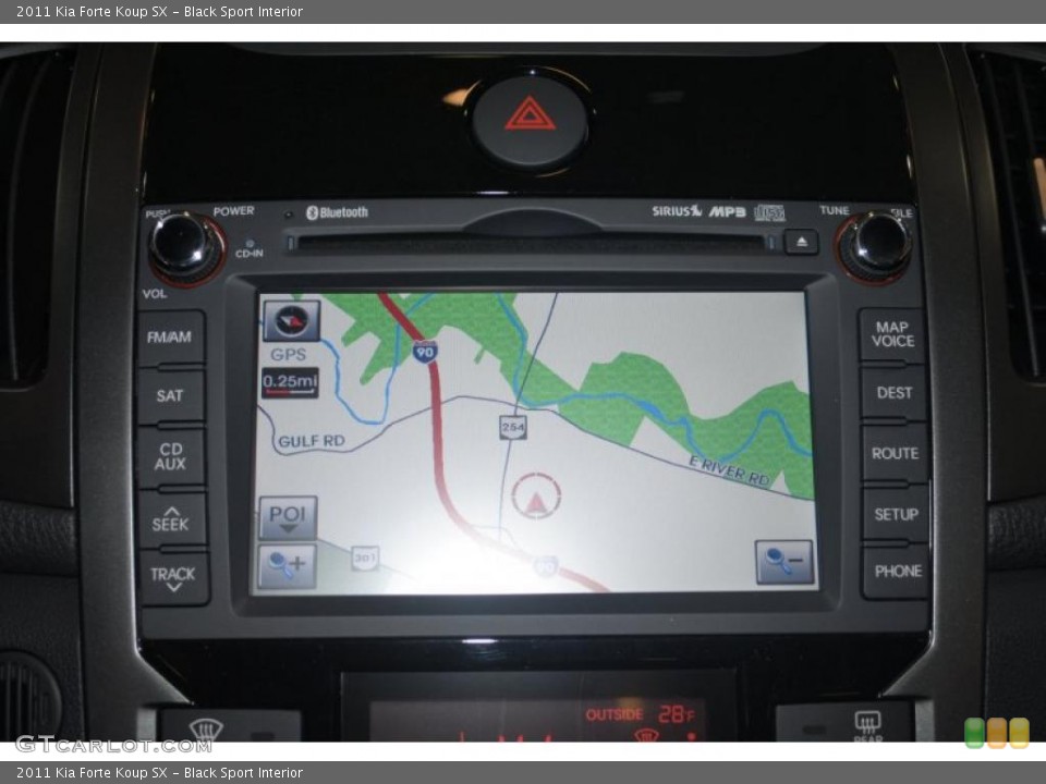 Black Sport Interior Navigation for the 2011 Kia Forte Koup SX #41096837