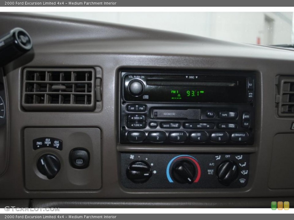 Medium Parchment Interior Controls for the 2000 Ford Excursion Limited 4x4 #41097977