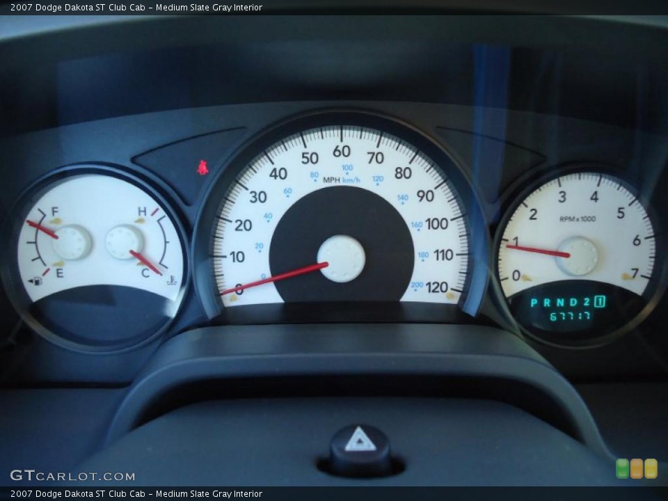 Medium Slate Gray Interior Gauges for the 2007 Dodge Dakota ST Club Cab #41098373