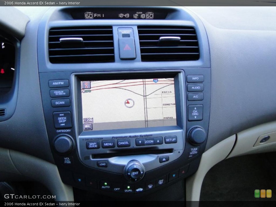 Ivory Interior Navigation for the 2006 Honda Accord EX Sedan #41098669