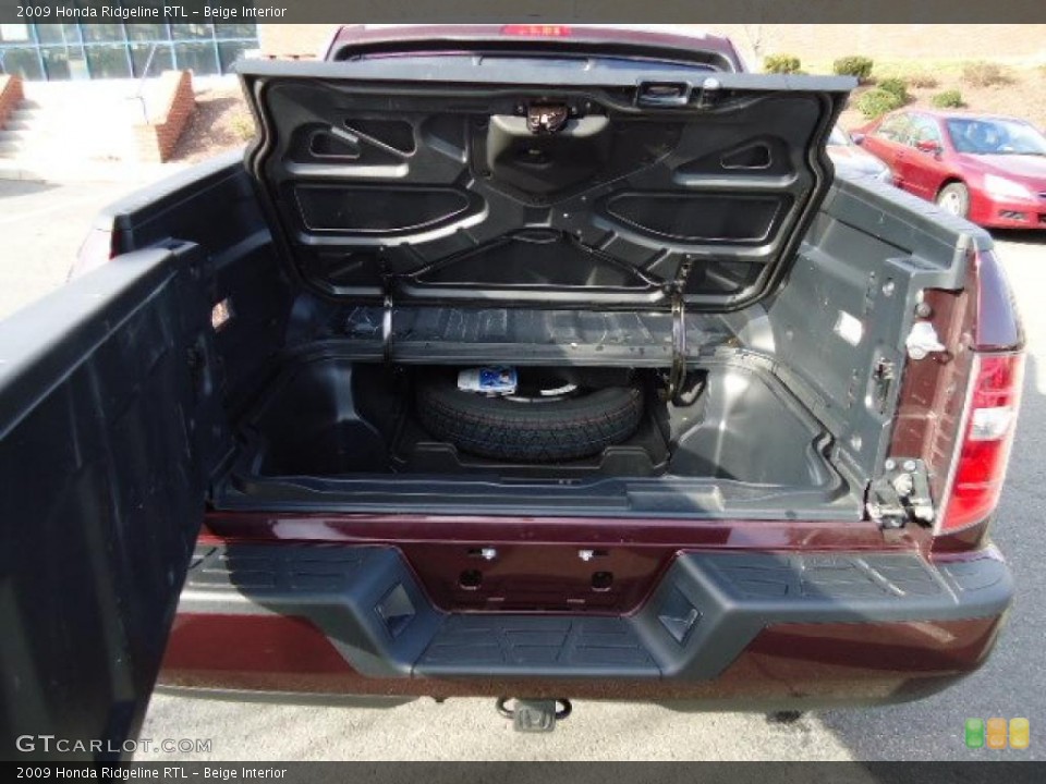 Beige Interior Trunk for the 2009 Honda Ridgeline RTL #41100649