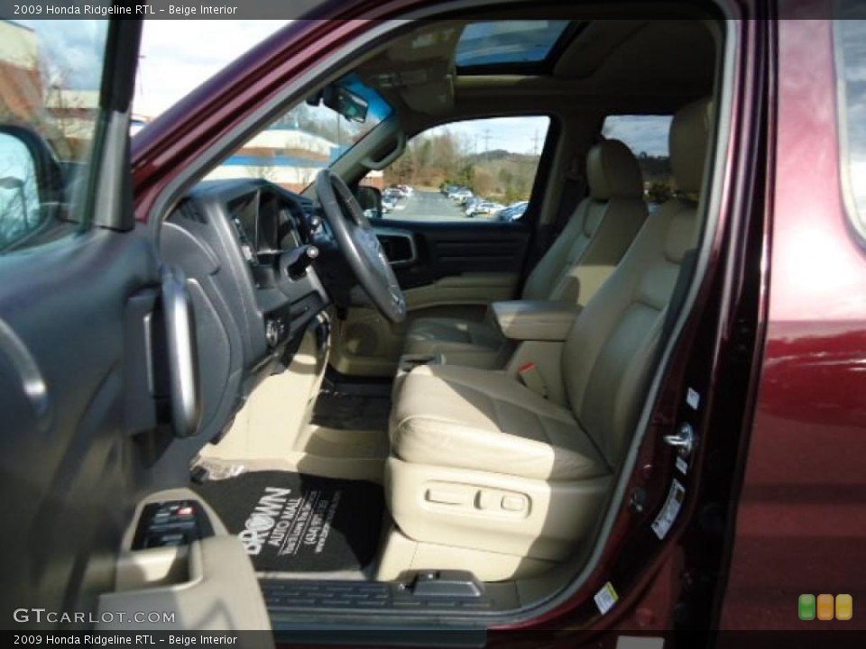 Beige Interior Photo for the 2009 Honda Ridgeline RTL #41100697