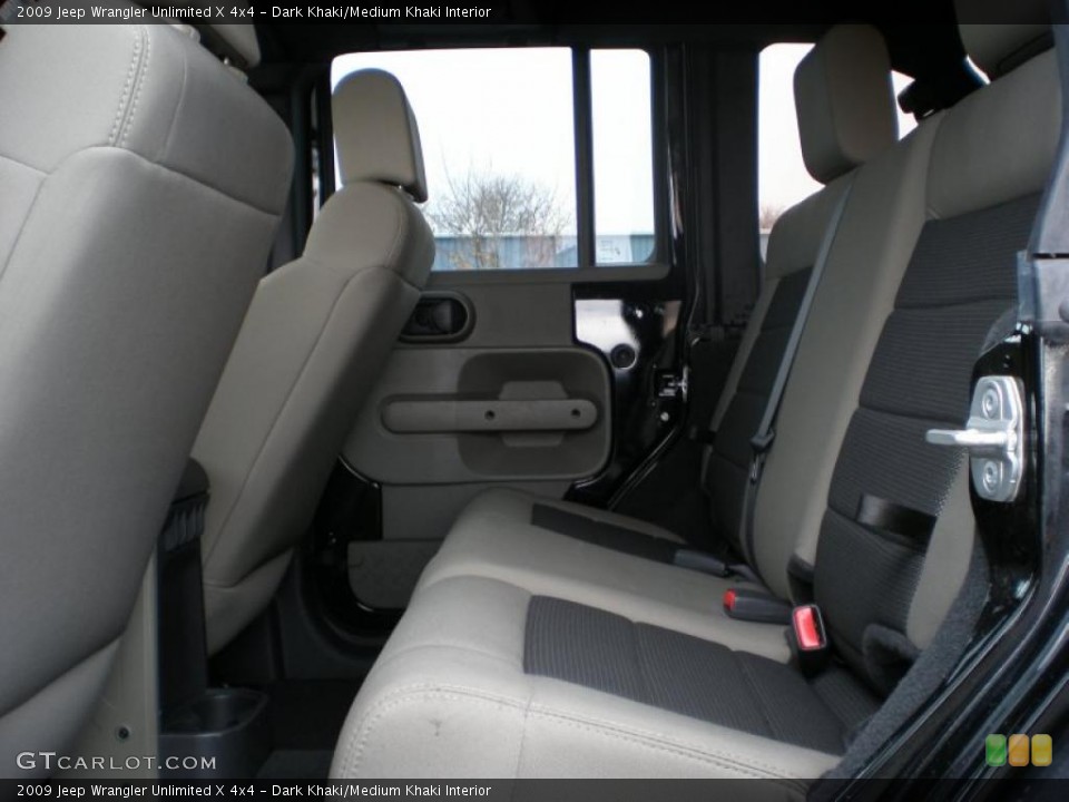 Dark Khaki/Medium Khaki Interior Photo for the 2009 Jeep Wrangler Unlimited X 4x4 #41101774