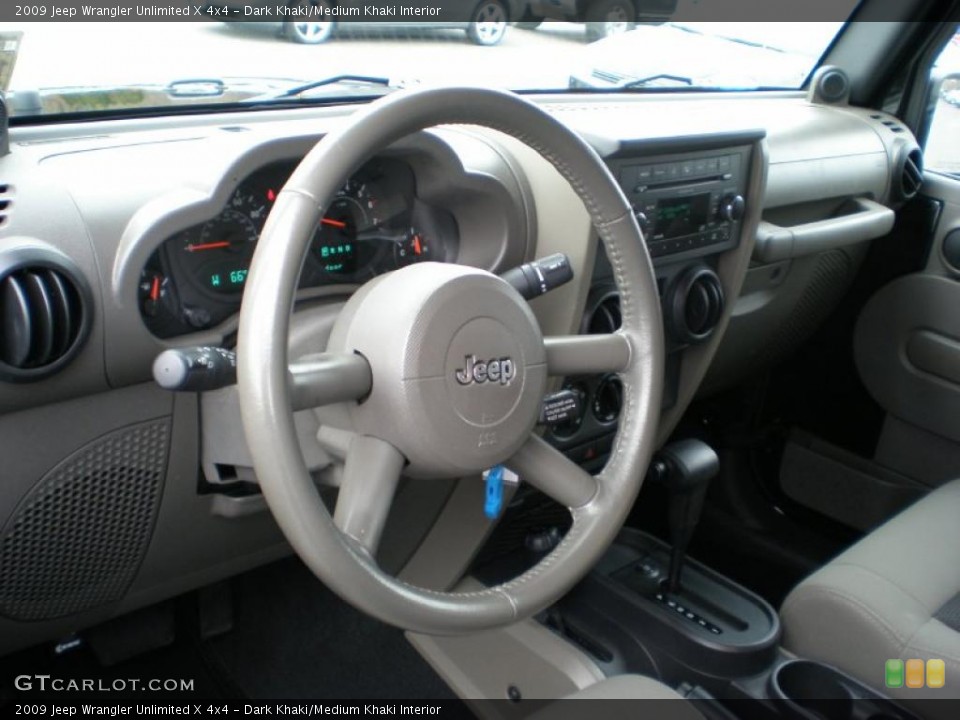 Dark Khaki/Medium Khaki Interior Photo for the 2009 Jeep Wrangler Unlimited X 4x4 #41101786