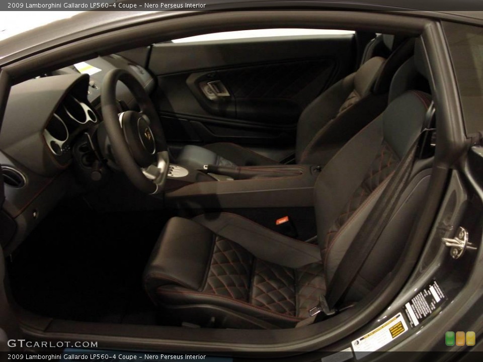 Nero Perseus Interior Photo for the 2009 Lamborghini Gallardo LP560-4 Coupe #4110332