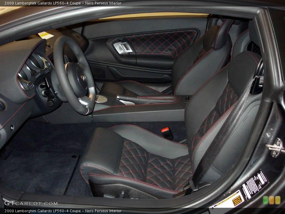 Nero Perseus Interior Photo for the 2009 Lamborghini Gallardo LP560-4 Coupe #4110337