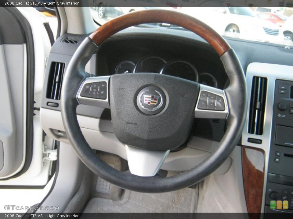 Light Gray Interior Steering Wheel for the 2008 Cadillac STS V8 #41104334