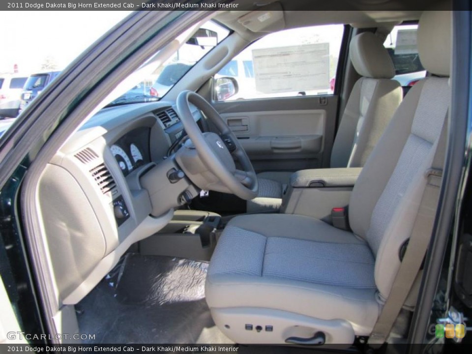 Dark Khaki/Medium Khaki Interior Photo for the 2011 Dodge Dakota Big Horn Extended Cab #41105370