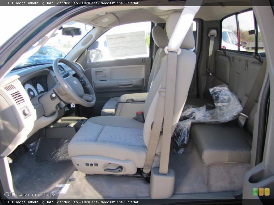 Dark Khaki/Medium Khaki Interior Photo for the 2011 Dodge Dakota Big Horn Extended Cab #41105378