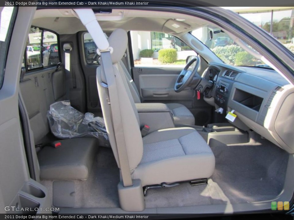 Dark Khaki/Medium Khaki Interior Photo for the 2011 Dodge Dakota Big Horn Extended Cab #41105402