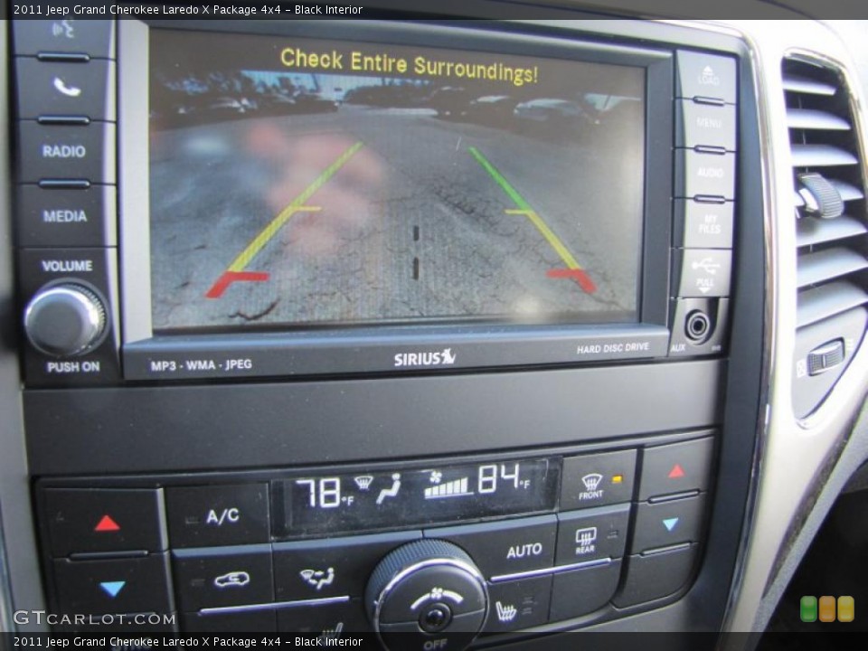 Black Interior Navigation for the 2011 Jeep Grand Cherokee Laredo X Package 4x4 #41105702