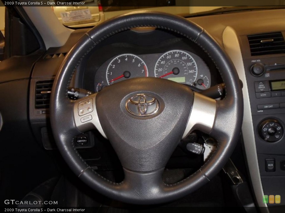 Dark Charcoal Interior Gauges for the 2009 Toyota Corolla S #41105798