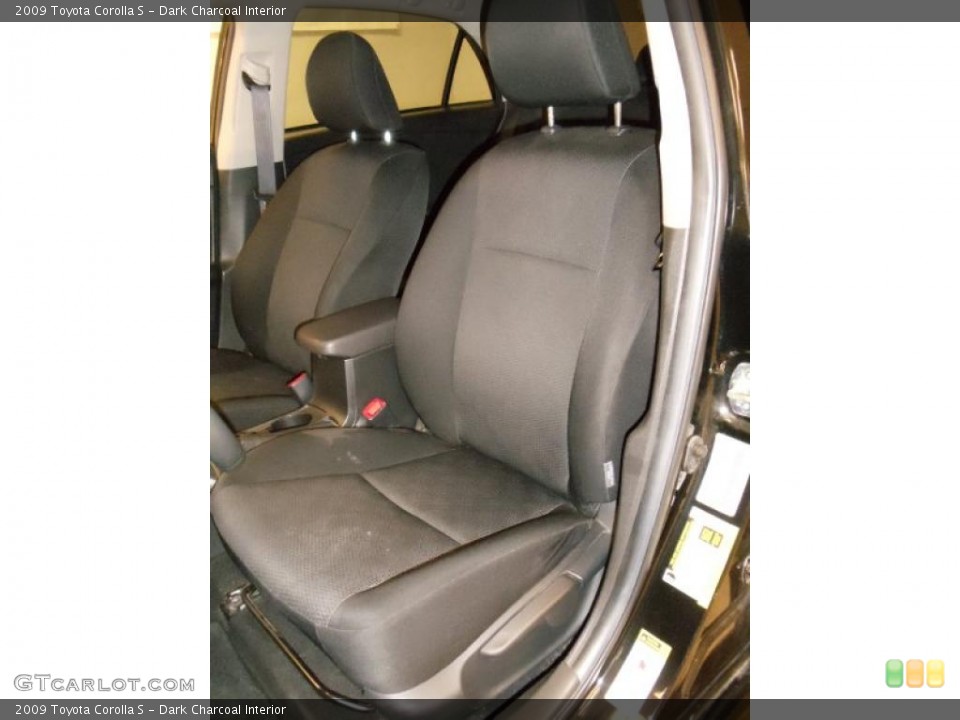 Dark Charcoal Interior Photo for the 2009 Toyota Corolla S #41105902