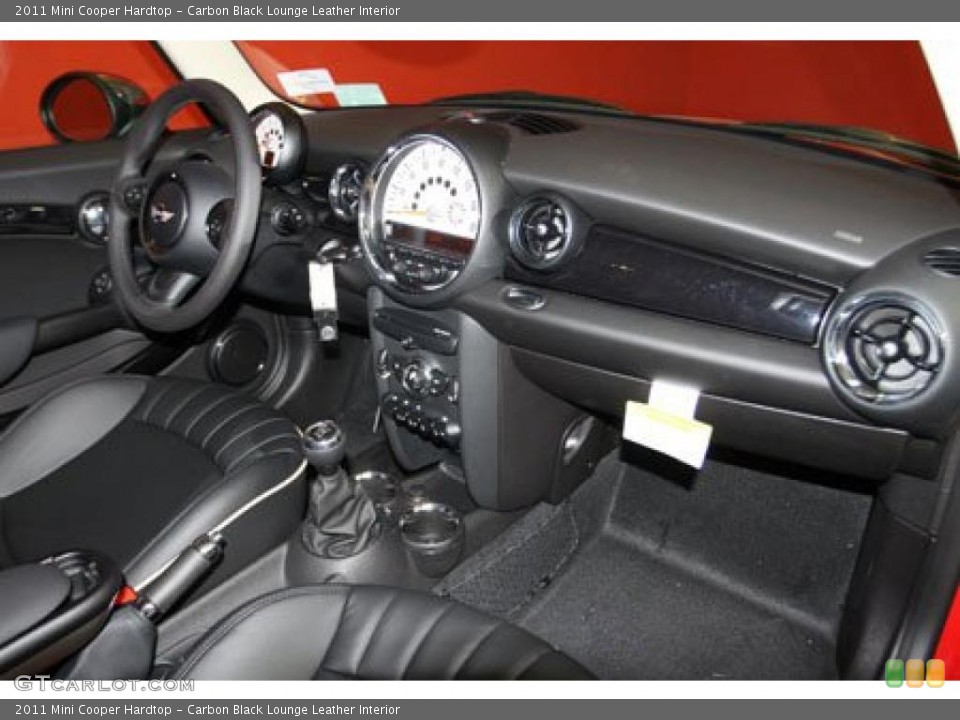 Carbon Black Lounge Leather Interior Photo for the 2011 Mini Cooper Hardtop #41107178