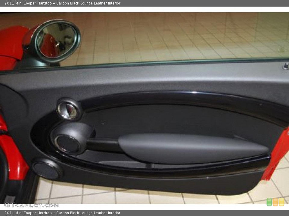 Carbon Black Lounge Leather Interior Door Panel for the 2011 Mini Cooper Hardtop #41107190