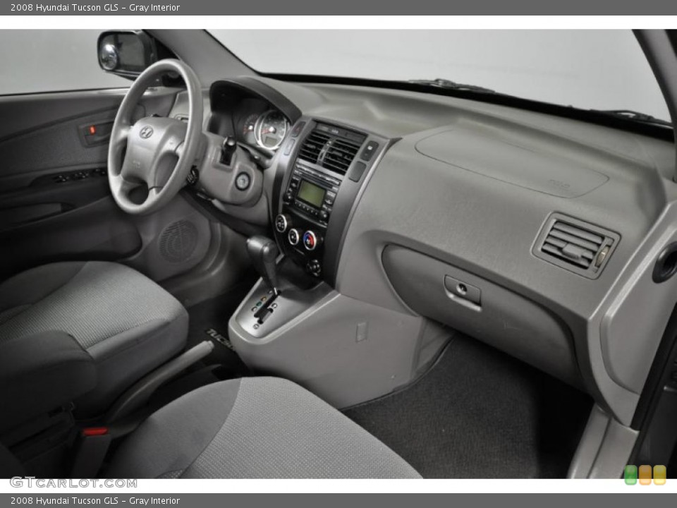 Gray Interior Dashboard for the 2008 Hyundai Tucson GLS #41108074