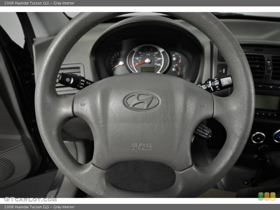 Gray Interior Steering Wheel for the 2008 Hyundai Tucson GLS #41108134