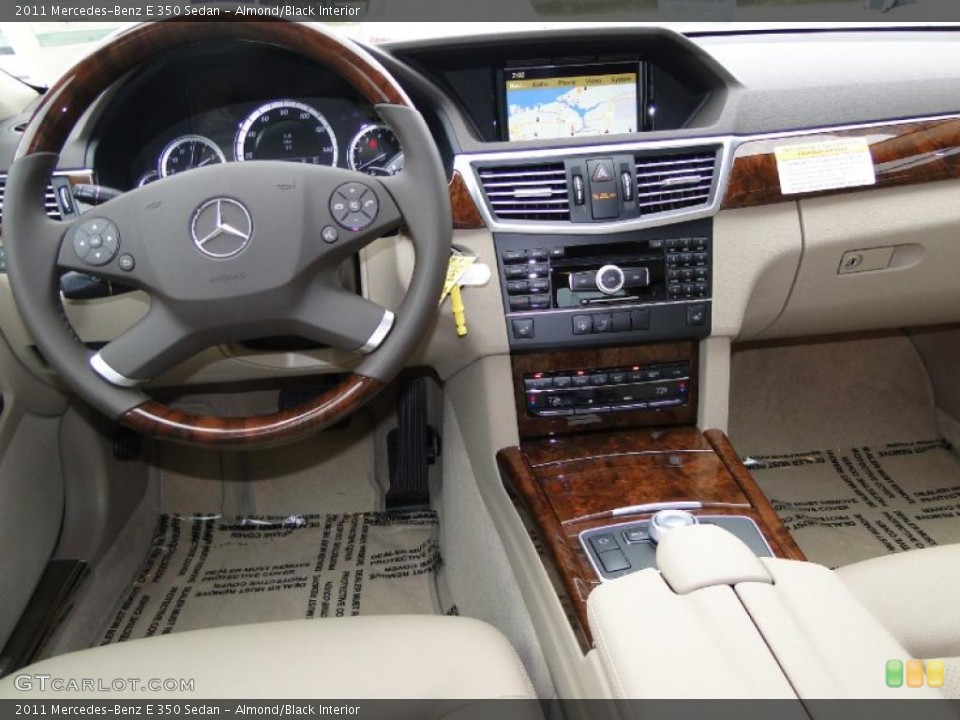 Almond/Black Interior Dashboard for the 2011 Mercedes-Benz E 350 Sedan #41109570