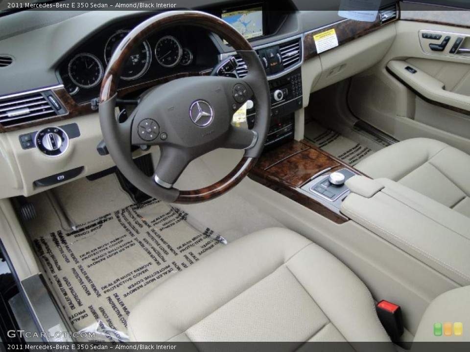 Almond/Black Interior Prime Interior for the 2011 Mercedes-Benz E 350 Sedan #41109706