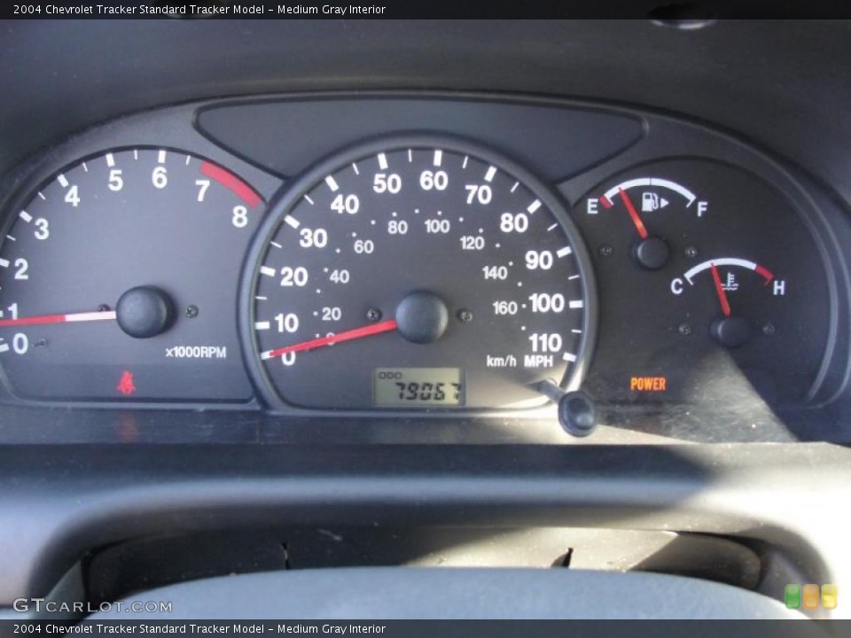 Medium Gray Interior Gauges for the 2004 Chevrolet Tracker  #41110346