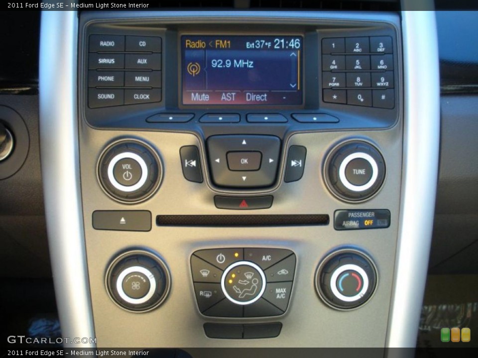 Medium Light Stone Interior Controls for the 2011 Ford Edge SE #41120135