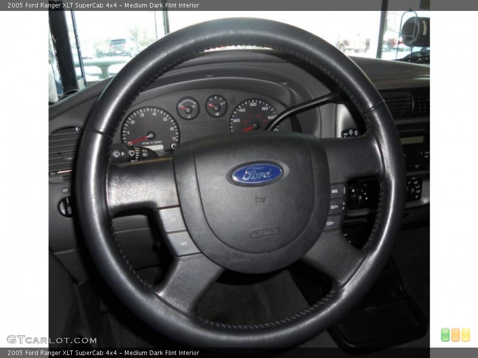 Medium Dark Flint Interior Steering Wheel for the 2005 Ford Ranger XLT SuperCab 4x4 #41122927